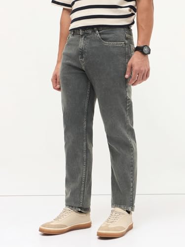 Image of Urbano Fashion Men's Regular Fit Heavy Washed Denim Jeans Stretchable