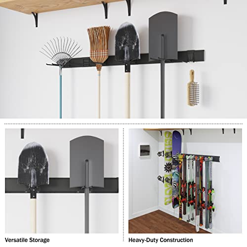 RAD Sportz Ski or Snowboard Wall Mount – Garage Wall Organizer for Sports Equipment or Yard Tools – Storage Rack with 265lbs Capacity