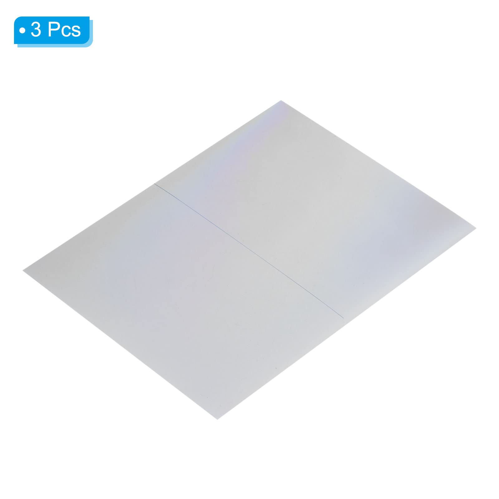 Hojas De Película Polarizadora Lineal PATIKIL – 3 Paquetes – Tamaño 163,9 X 124,2 Mm – Para Pantallas LCD, Fotografía E Iluminación – 90 Grados