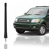 7-Inch Antenna Mast for Toyota Sequoia (2001-2009) – Highly Durable Premium Short Antenna – Car Wash-Proof Radio Antenna for FM AM – Rugged Black Design – Toyota Sequoia Accessories