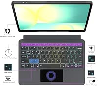 Ai Key Tastatur für 13.1" Samsung Galaxy Tab S10 FE+ Plus : DEX-Modus mit einem Klick, Auto Aufwachen/Schlafen, Regenbogen-Beleuchtung, QWERTZ Deutsches Abnehmbare Tastatur Hülle mit Smart Touchpad – Ansicht 2
