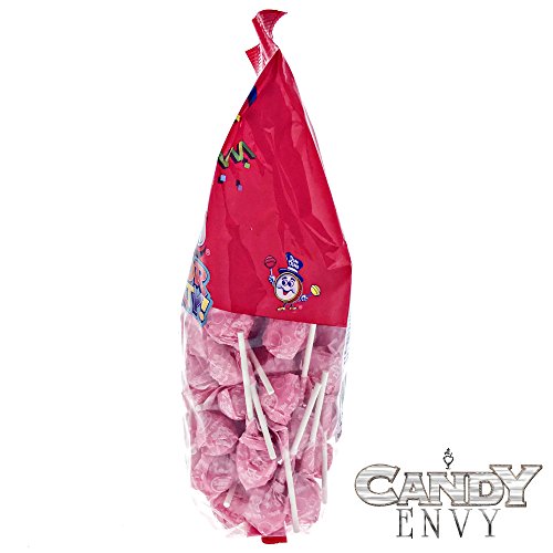 Light Pink Dum Dums Color Party - Bubble Gum Flavored - 75 Count Bag - 12.8 ounces - Includes Free How To Build a Candy Buffet Guide