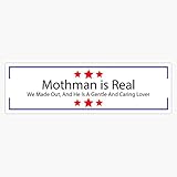Mothman is Real Decal Vinyl Bumper Sticker 5"