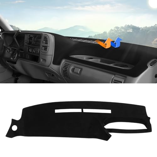 Image of Autorder Dashboard Cover Mat for 1995 1996 Chevy Chevrolet Silverado C /K 1500 2500 3500&Tahoe&Suburban /GMC Sierra&Yukon Pickup Truck Accessories Dash Cover Upgrade Velvet Dash Mat