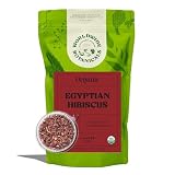 Worldwide Botanicals Organic Hibiscus Tea – 1 lb, Loose Leaf, Cut and Sifted – 100% Egyptian Hibiscus sabdariffa AKA Karkade, Roselle, Sorrel, Zobo, Flor de Jamaica, 1 Pound Bag