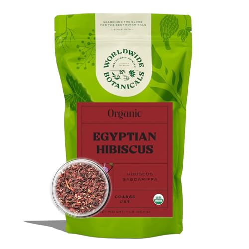 &ndash; 1 Lb, Loose Leaf, Cut And Sifted &ndash; 100% Egyptian Hibis