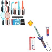 Switch Sports Accessories Bundle for Switch 2/1/OLED+Switch & Switch 2 Zelda Sword Grip