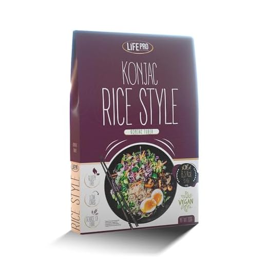 Life Pro Fit Food Konjac Rice Style 200g | Arroz Bajo en Calorías e Hidratos de carbono | Alto Contenido en Fibra | Dieta keto