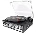 Produktbild Vinyl Plattenspieler Bluetooth Schallplattenspieler mit Lautsprecher, FM Radio, Kassettenrekorder, Vinyl to MP3 USB/SD Codierung