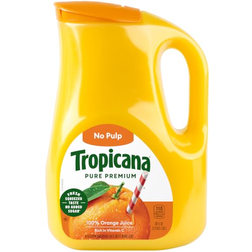 Tropicana, Orange Juice, No Pulp, 89 fl oz. bottle