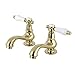 Kingston Brass KS1102BPL Bel-Air Basin Tap Faucet, 4-3/16" In Spout Reach, Polished Brass