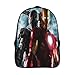 Produktbild KWFYBEHZ Schulrucksack Für Und Iron Man Schulranzen Teenager Superheld Schultaschen 2 Fächer Rucksack Kinder Leichtgewicht Daypack Für Schule Und Reise 16inch