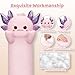 Imagen de Mewaii Almohada Corporal de Peluche Axolotl Violeta 50 cm