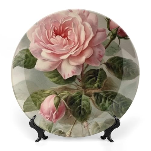 Plato decorativo vintage de porcelana Bone China 7 pulg