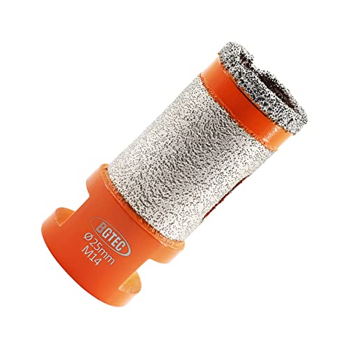 Diamond Core Drill Bits-BGTEC 25mm Milling Finger Bit Hole Saw for Bevelling Chamfer Porcelain Tile Marble Ceramic Granite,M14 Thread