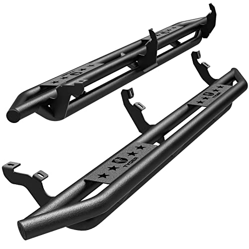 Tyger Auto TG-AM2F20358 Star Armor Kit Compatible with 2019-2023 Ford Ranger SuperCrew | Textured Black | Side Step Rails | Nerf Bars | Running Boards