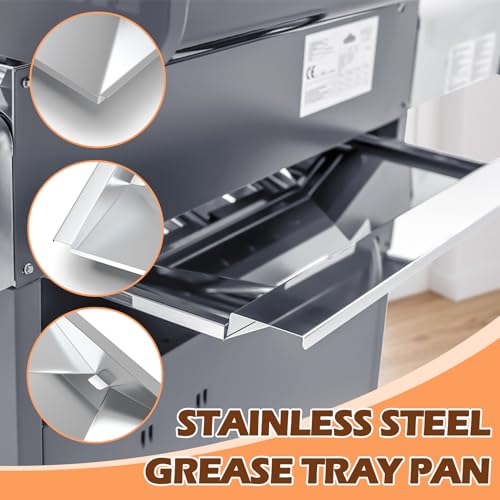 Image of Grease Tray Replacement for Napoleon Legend LEX 485 485RSIB Series Grill Replacement Parts, Grill BBQ Drip Pan Tray for Napoleon N010-0501-M01 N010-0501-M05 Grill Grease Catcher Accessories