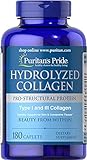 Puritans Pride Hydrolyzed Collagen 1000 Mg Caplets, 180 Count (Pack of 1)
