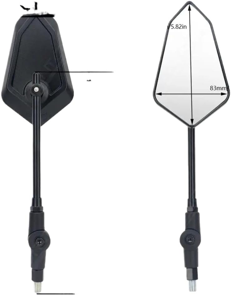 Foldable Rotating Adjustable Rearview Mirror Compatible with PCX, Z900, MT-07, GSX-S1000, E9 Motorcycle Scooter