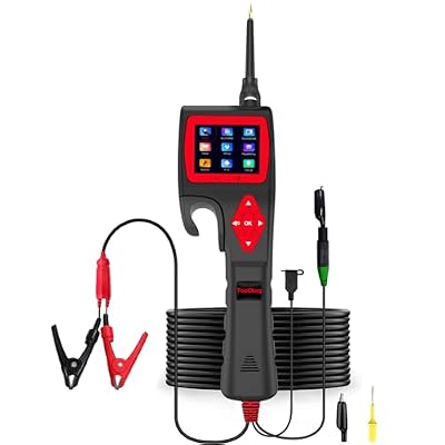 TopDiag P200 Automotive Circuit Tester, (2022 Newest) 9v-30V Power Circuit Probe Kit with 0~5V Power Supply Fuel Injector Relay Mode, Car Electrical System Test Tool AC/DC Digital Voltage Short Finder