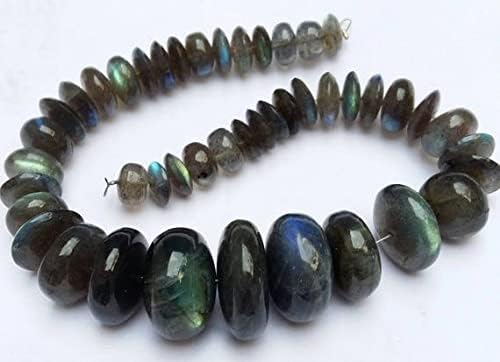 Perles labradorite de grande taille pour fabriquer un collier artisanal bohème chic - 3