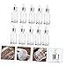 PENIKOKO 10Pcs Glass Essential Oil Dropper Bottles Refillable Cosmetic Sub Bottles Rubber Tops for Beauty and DIY Projects