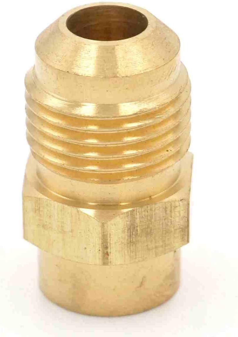 SAE Thread 5/8"-18 UNF Fit Tube OD 3/8" - 1/8" NPT Female Brass SAE 45 Degree Pipe Fitting Plumbing Fittings