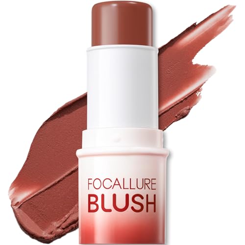 FOCALLURE Cream Blush Stick, 12H Long-Lasting Multi Stick, BB01