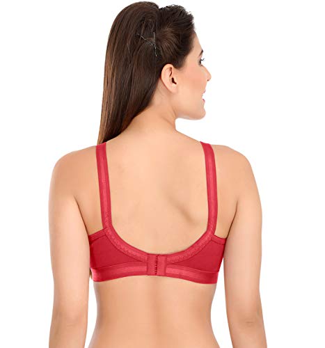 Image of SONA Women's Cotton Non-Padded Wire Free Minimiser Minimizer Bra
