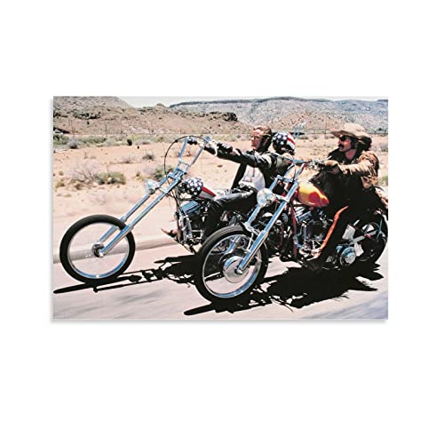 CUQ Easy Rider - Poster classique sur toile - Décoration murale moderne pour chambre à coucher - 20 x 30 cm