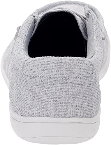 Whitin Women's Wide Width Barefoot Shoes Minimalist Loafer Zero Drop Size 7E Slip-On Deck Boat Moccasin Nurses Casual Stretch Arch Support W86 Walking Sport Running Female Fashion Sneaker Grey 37 #TOP3