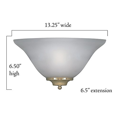 Designers Fountain 6020-Ast Wall Sconce, 13 In , White #TOP4