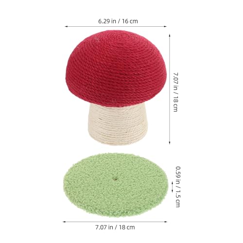 Rascador para Gatos Toyvian Rojo en Forma de Hongo miniatura 2