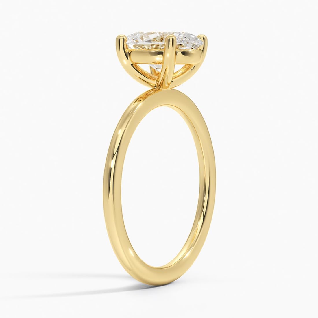 1 CT Lab Grown Diamond Solitaire Engagement Ring for Women | IGI Certified Wedding Diamond Promise/Anniversary Rings Gift for Her (F-G, VS2-SI1, 14K Solid White/Yellow/Rose Gold)