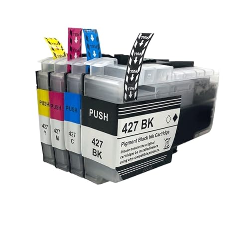 Compatible con Cartucho de Tinta Brother LC424 LC426 LC427 LC-426XL LC427XL, for MFC-J4340/J1200/ J5955/ J4335/ J4535DW(LC427 Standard 1Set)