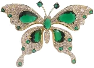 دبوس بروش انيق للنساء من ماي سوق ايج. ستور، دبوس بروش رقيق وانيق، بروش مرصع باحجار الراين المتلألئة للفساتين، اختر نمطك الرسمي والبدلة، مجوهرات راقية 6 سم × 4 سم (C519)