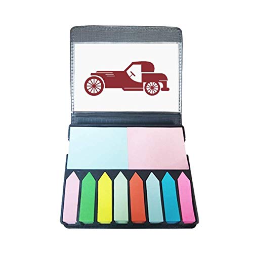 Boîte de marque-page autocollante motif voitures rouges pour ne plus jamais perdre votre page