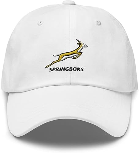 Springboks Rugby Embroidered Cap, South African Hat, Springboks Rugby, Personalization Name Team Springboks Rugby Cap, SPRINGBOKS Rugby Cap Baseball Cap Custom Cap Snap Back Hat Hat for Women Men's