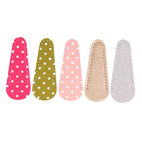 Angoily Scissors Leather Safety Cover Embroidery Scissors Scissor 5pcs Long-lasting