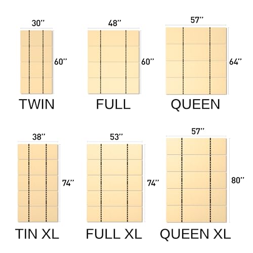 Imperius Foldable Box Spring, (57\'\'x 64\'\' Queen Size) Bed Board,Bunkie Board,Queen Bed Board Under Mattress Support,Bed Support Slats