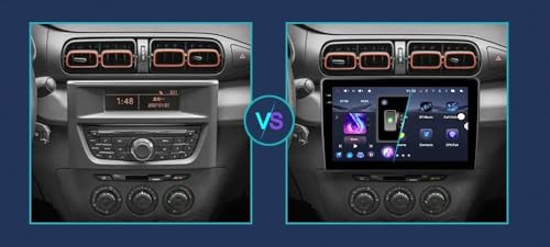Radio Coche 2 DIN para Citroen C3-XR 2019 con Carplay Android Auto 2