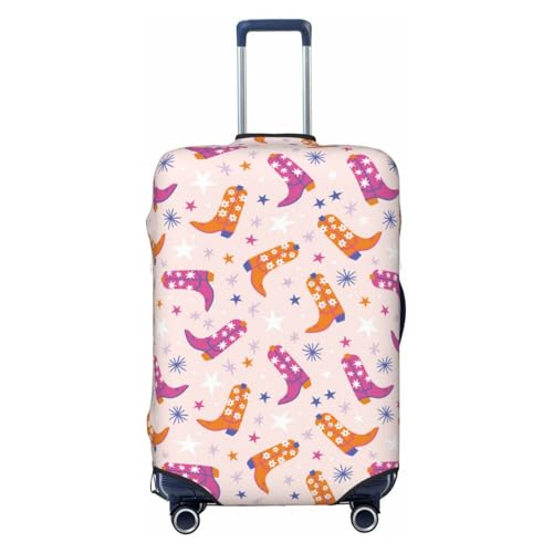 Travel Luggage Cover Protector - Cowgirl Boots Anti-Scratch Suitcase Covers Fits 18-32 Inch Luggage