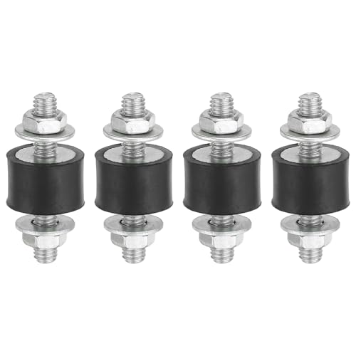 PATIKIL 12x15mm Silentblocs En Caoutchouc, 4 Pcs Supports Antivibratoires Cylindriques En...