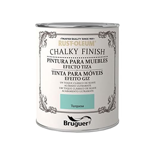 Rust-Oleum Bruguer Chalky Finish pintura para muebles Turquesa 125 ml