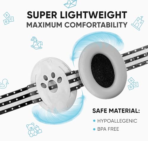 Image of Baby Ear Muff - Noise Canceling Headphone for Infant Hearing Protection - Newborn Earmuff Airplane Travel Essential
