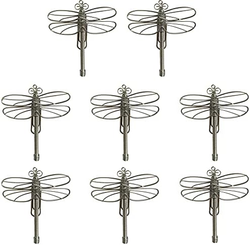 XXhailan Owl and Dragonfly Shape Paper Clips Creative Shape for Bookmark Office School Stationery Notebook Scrapbooks Planner Wedding Party Invitation Decoration Document Holder 10 Pcs (Dragonfly) image 5