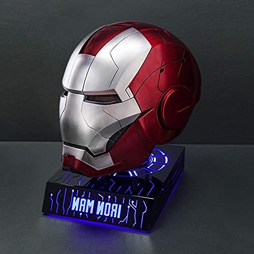 WXHJM AUTOKING 1 : 1 Casque Iron Man,MK5 Costume d'halloween Masque  Intégral pour Le Visage Avengers Électrique Portant des Casques Film Jeu de  Rôle - Blog Voyage