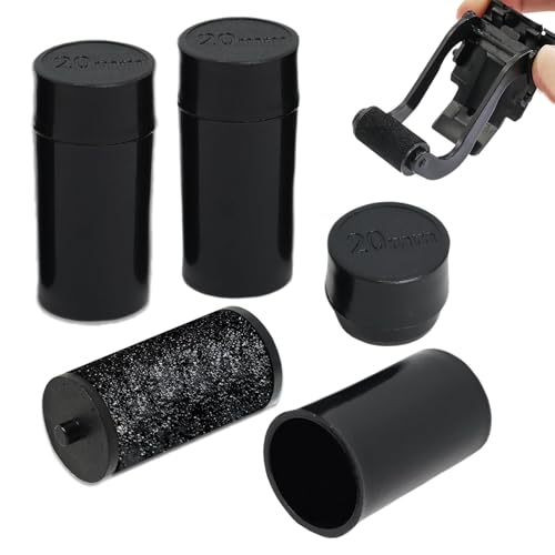 ltteea Paquete de 3 cartuchos de rodillo de tinta negra para pistola de precios M8 22, compatibles con etiquetadoras Motex Swift Danro Quicktag Tiger, rollos de tinta de repuesto de 20 mm en pistolas