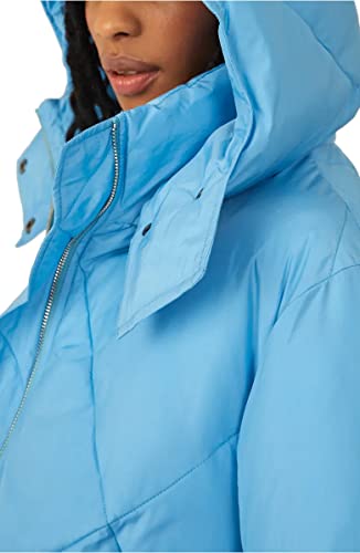 Free People Womens Emmy Swing Hooded Puffer Jacket Blue M4