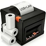 Fuhuihe Imprimante POS professionnelle 80 mm USB + Ethernet | 300 mm/s Découpeur de voiture | Impression réseau | Pour systèmes de caisse dans la restauration et les supermarchés